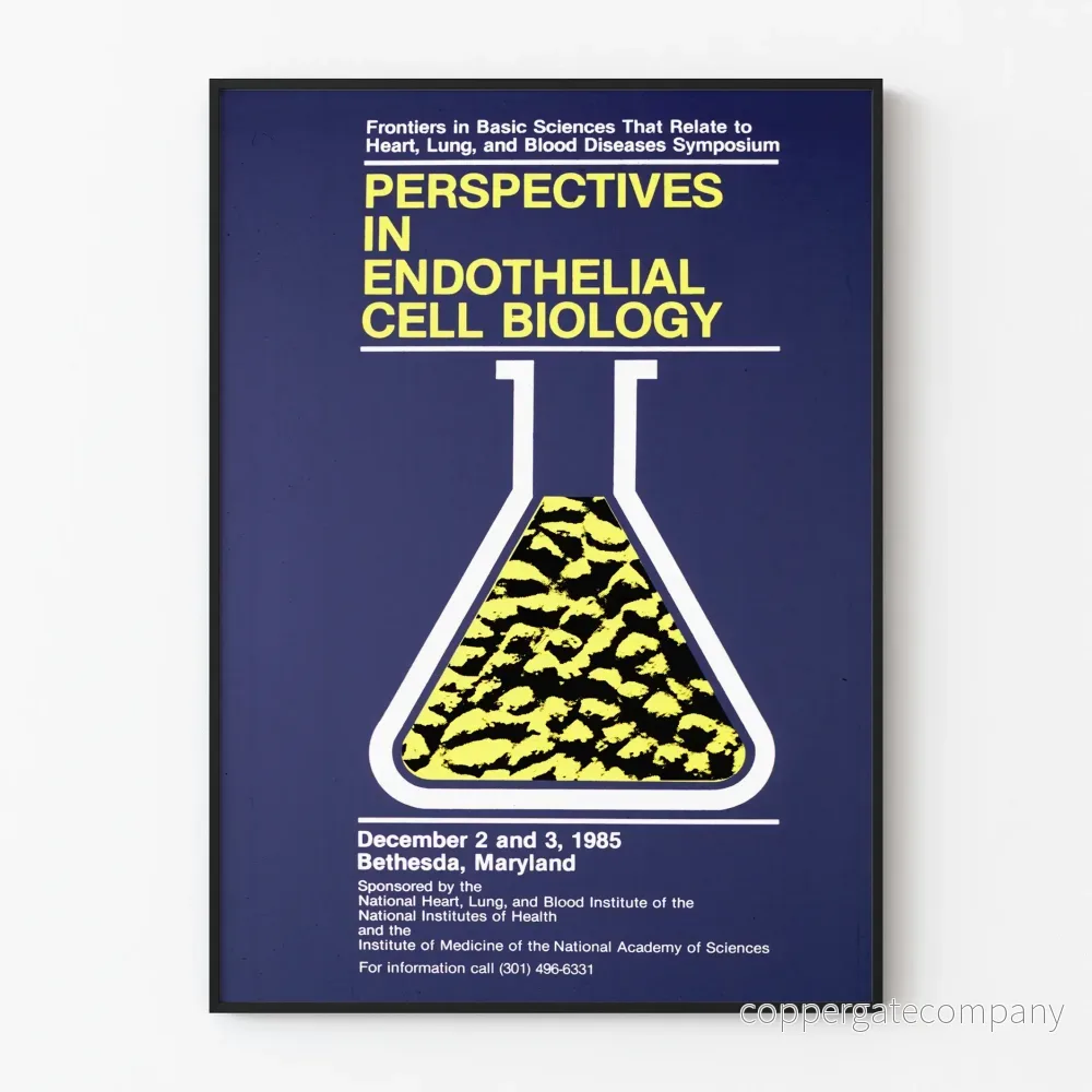Vintageposter Perspektiv inom endotelcellbiologi – Vetenskaplig väggdekoration Vintageposter Perspektiv inom endotelcellbiologi – Vetenskaplig väggdekoration