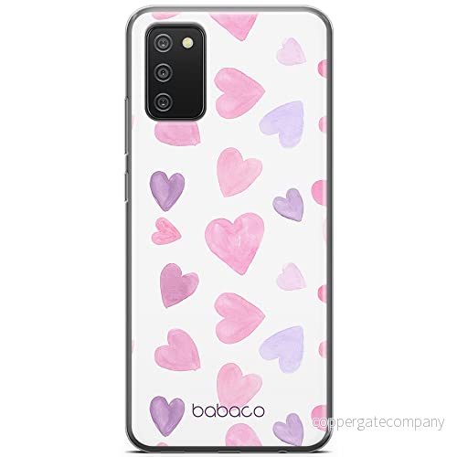 ERT GROUP mobiltelefonfodral för Samsung A02S originalt och officiellt licensierat Babaco mönster Hearts 005 optimalt anpassad till formen på mobiltelefonen, gedeeltelijk transparant 5904805042928