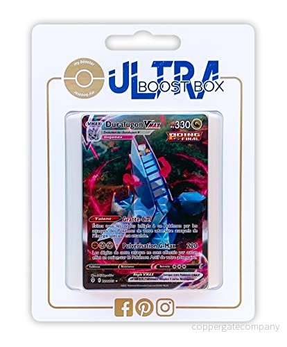 Duralugon VMAX (Duraludon VMAX) 220/192 Single Strike Alternative Shiny Ultraboost X Epée et Bouclier 7 Évolution Céleste Box med 10 franska Pokémon kort 3701604901515