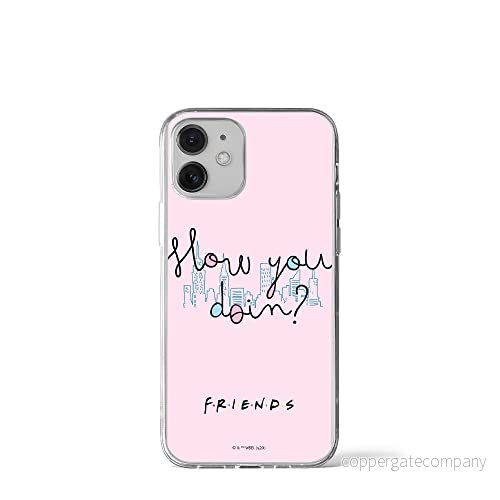 ERT GROUP mobiltelefonfodral för Apple Iphone 12 Mini originalt och officiellt licensierat Friends mönster 008 Vit optimalt anpassad till formen på mobiltelefonen, fodral tillverkad av TPU plast 5903932268638