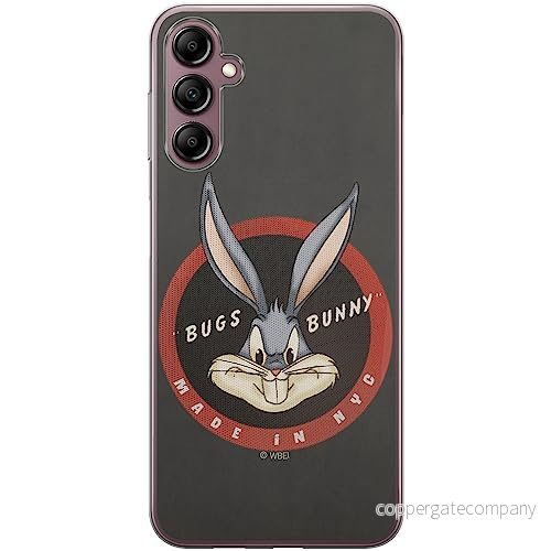 ERT GROUP mobiltelefonfodral för Samsung A14 4G/5G originalt och officiellt licensierat Looney Tunes mönster Bugs 006 optimalt anpassad till formen på mobiltelefonen, fodral tillverkad av TPU plast 5905511821166