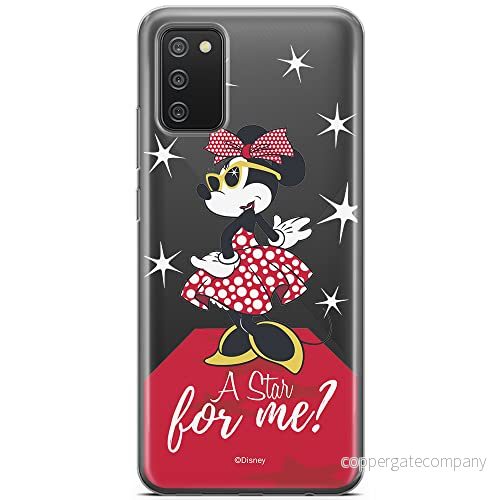 ERT GROUP mobiltelefonfodral för Samsung A02S originalt och officiellt licensierat Disney mönster Minnie 044 optimalt anpassad till formen på mobiltelefonen, gedeeltelijk transparant 5903040238455