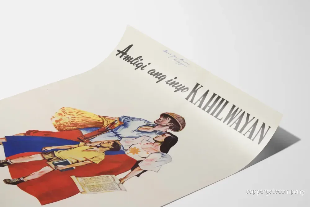 Vintageposter för Krig och Frihet på Filippinerna - Historisk Väggdekoration - Bild 3