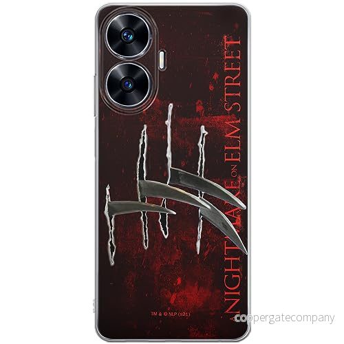 ERT GROUP mobiltelefonfodral för Realme C55 originalt och officiellt licensierat Horror mönster Nightmare of Elm Street 004 anpassad till formen på mobiltelefonen, fodral tillverkad av TPU plast 5905511871024