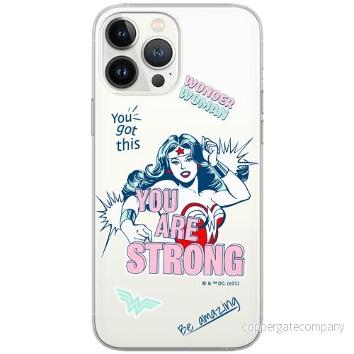 ERT GROUP mobiltelefonfodral för Xiaomi REDMI 10 originalt och officiellt licensierat DC mönster Wonder Woman 025 anpassad till formen på mobiltelefonen, gedeeltelijk transparant 5904805010903