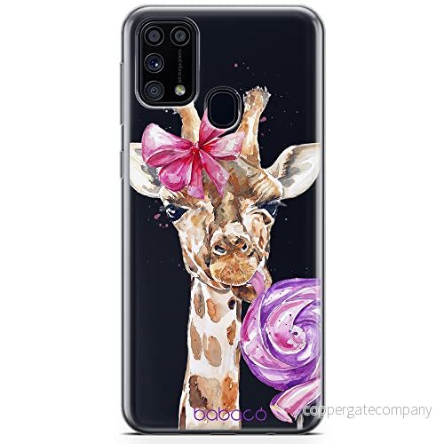 ERT GROUP mobiltelefonfodral för Samsung M31 originalt och officiellt licensierat Babaco mönster Giraffe 001 optimalt anpassad till formen på mobiltelefonen, gedeeltelijk transparant 5904805481727