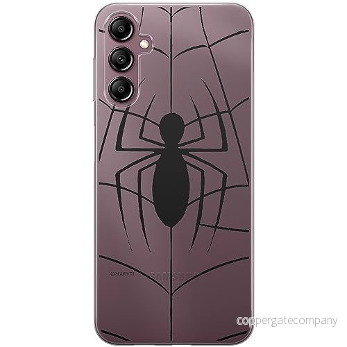 ERT GROUP mobiltelefonfodral för Samsung A14 4G/5G originalt och officiellt licensierat Marvel mönster Spider Man 013 optimalt anpassad till formen på mobiltelefonen, gedeeltelijk transparant 5905511819019