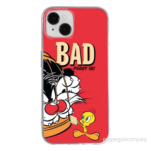 ERT GROUP mobiltelefonfodral för Apple Iphone 14 PLUS originalt och officiellt licensierat Looney Tunes mönster Sylvester & Tweety 003, fodral tillverkad av TPU plast 5905131909480