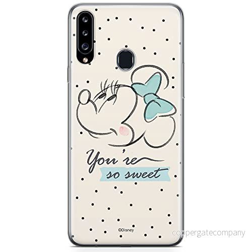 ERT GROUP mobiltelefonfodral för Samsung A20S originalt och officiellt licensierat Disney mönster Minnie 042 optimalt anpassad till formen på mobiltelefonen, fodral tillverkad av TPU plast 5904805441905
