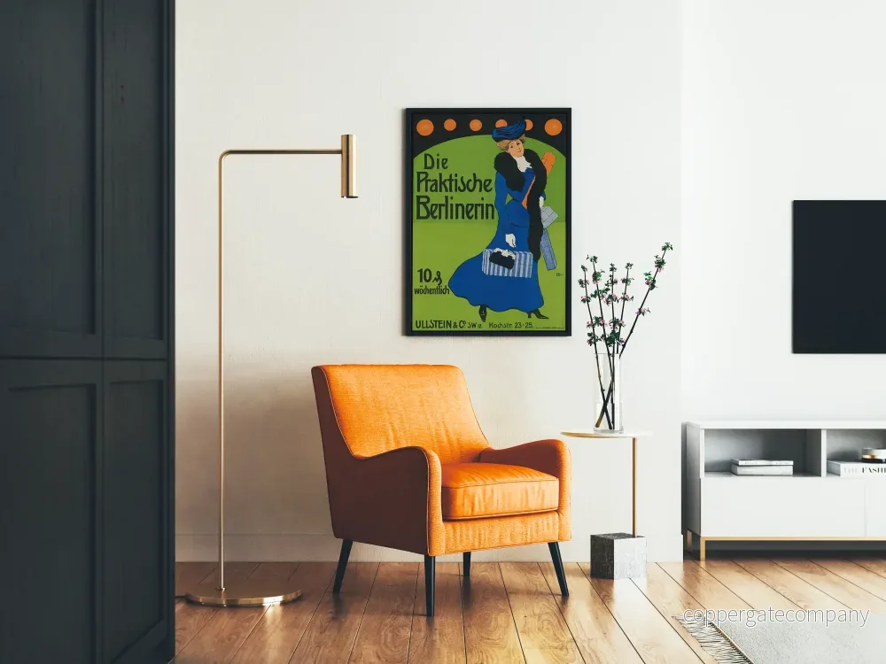 Vintageposter Die Praktische Berlinerin för väggdekoration - Bild 2