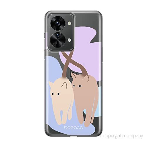 ERT GROUP mobiltelefonfodral för Oneplus NORD 2T 5G originalt och officiellt licensierat Babaco mönster Cats 013 optimalt anpassad till formen på mobiltelefonen, gedeeltelijk transparant 5905511274214
