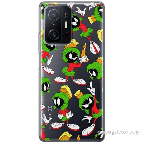 ERT GROUP mobiltelefonfodral för Xiaomi 11T 5G / PRO originalt och officiellt licensierat Looney Tunes mönster Marvin 004 anpassad till formen på mobiltelefonen, gedeeltelijk transparant 5905511636630