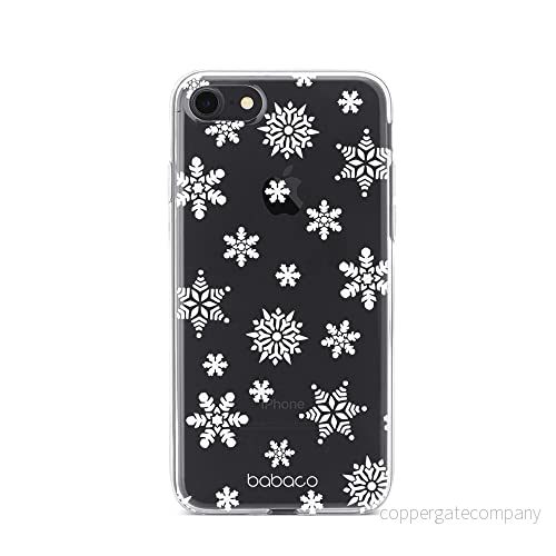 ERT GROUP mobiltelefonfodral för Apple Iphone 7/8/ SE 2/ 3 originalt och officiellt licensierat Babaco mönster Winter 001 Vit anpassad till formen på mobiltelefonen, gedeeltelijk transparant 5903932045123