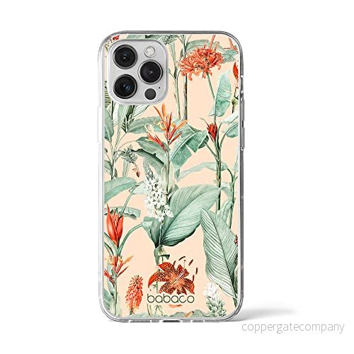 ERT GROUP mobiltelefonfodral för Iphone 12 PRO MAX originalt och officiellt licensierat Babaco mönster Flowers 048 optimalt anpassad till formen på mobiltelefonen, fodral tillverkad av TPU plast 5905131337665