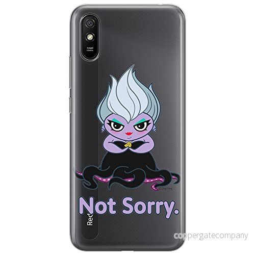 ERT GROUP mobiltelefonfodral för Xiaomi REDMI 9A originalt och officiellt licensierat Disney mönster Ursula 004 optimalt anpassad till formen på mobiltelefonen, gedeeltelijk transparant 5905131460486