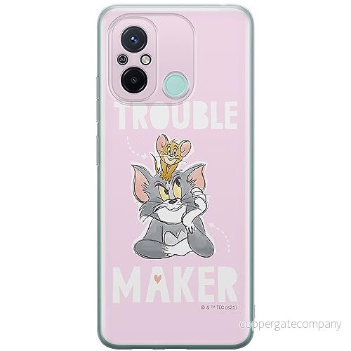ERT GROUP mobiltelefonfodral för Xiaomi REDMI 12C/ 11A originalt och officiellt licensierat Tom & Jerry mönster 006 anpassad till formen på mobiltelefonen, fodral tillverkad av TPU plast 5905511845995