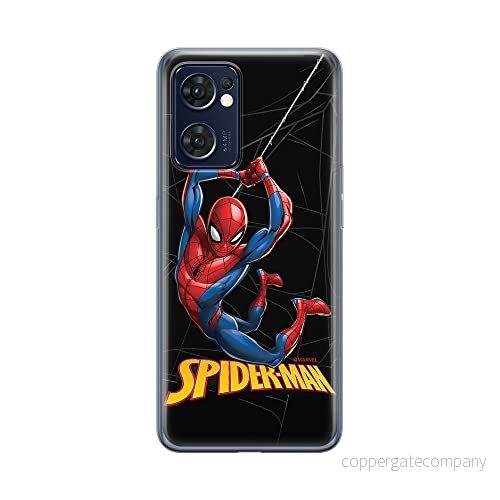 ERT GROUP mobiltelefonfodral för Oppo RENO 7 5G originalt och officiellt licensierat Marvel mönster Spider Man 019 optimalt anpassad till formen på mobiltelefonen, fodral tillverkad av TPU plast 5905511315115