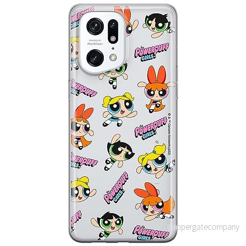 ERT GROUP mobiltelefonfodral för Oppo FIND X5 PRO originalt och officiellt licensierat The Powerpuff Girls mönster 028, gedeeltelijk transparant 5905511972851