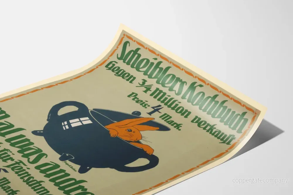 Vintageposter av Scheiblers Kochbuch kokbok - Bild 3