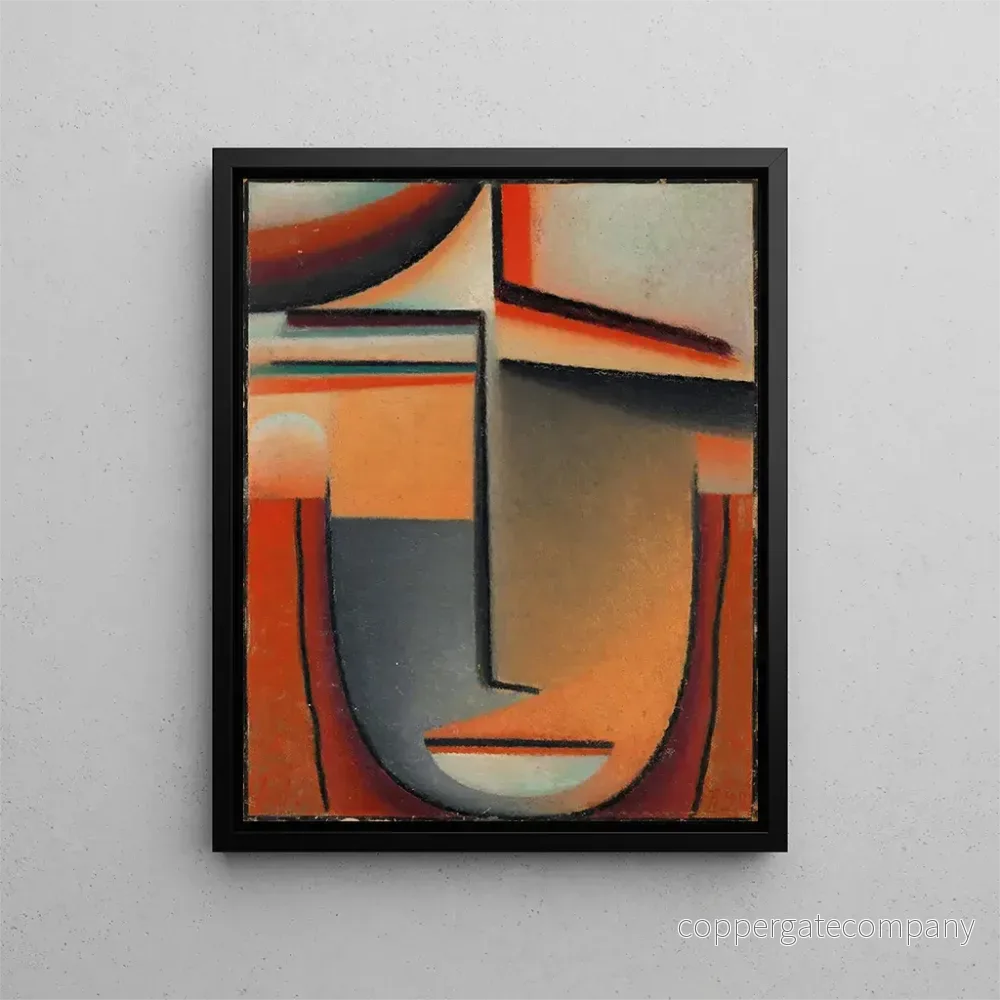 Målning Tête abstraite tragique - Alexej von Jawlensky | Konsttryck