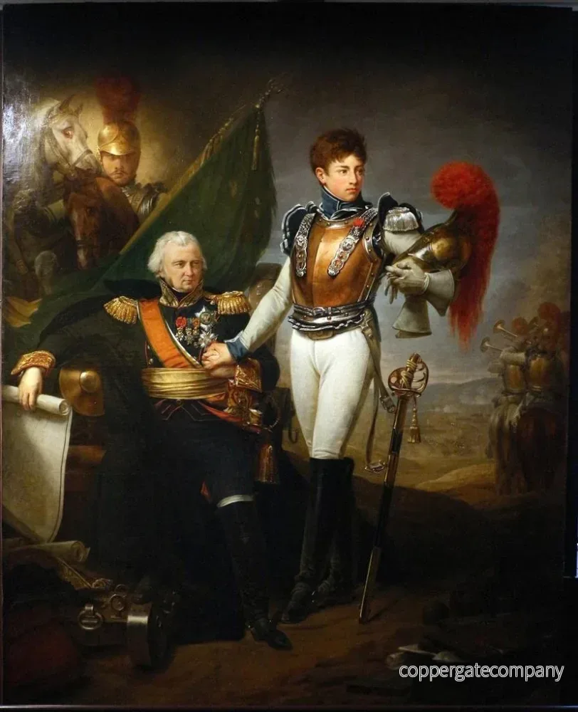 Målning Le général Lariboisière gör sina avsked till sin son på dagen före slaget vid Borodino 1791-1812 - Antoine-Jean Gros - Bild 2
