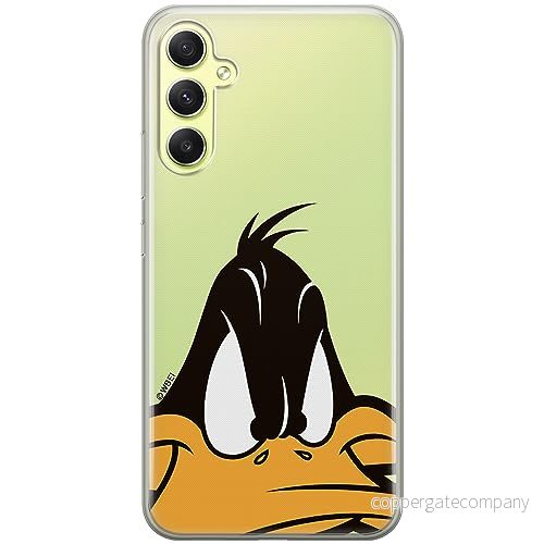ERT GROUP mobiltelefonfodral för Samsung A34 5G originalt och officiellt licensierat Looney Tunes mönster Duffy 001 optimalt anpassad till formen på mobiltelefonen, gedeeltelijk transparant 5905511777234
