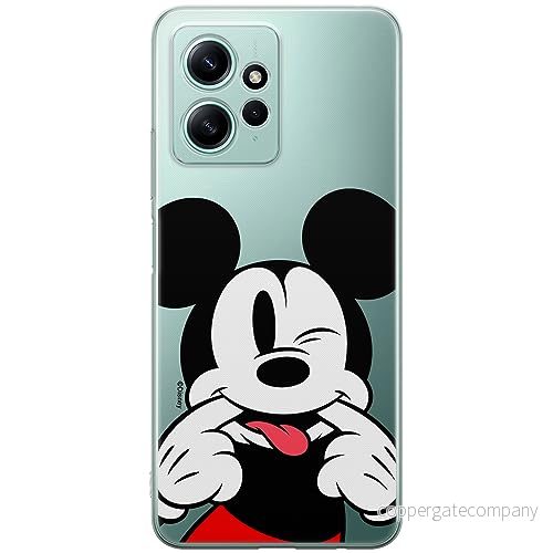 ERT GROUP mobiltelefonfodral för Xiaomi REDMI NOTE 12 4G originalt och officiellt licensierat Disney mönster Mickey 052 optimalt anpassad till formen på mobiltelefonen, gedeeltelijk transparant 5905795034351