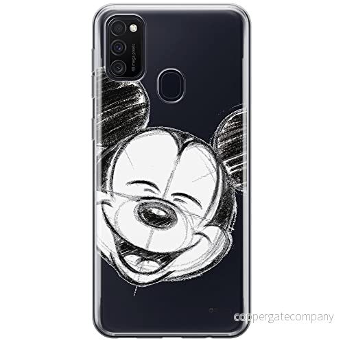 ERT GROUP mobiltelefonfodral för Samsung M21 originalt och officiellt licensierat Disney mönster Mickey 016 optimalt anpassad till formen på mobiltelefonen, gedeeltelijk transparant 5903537834085