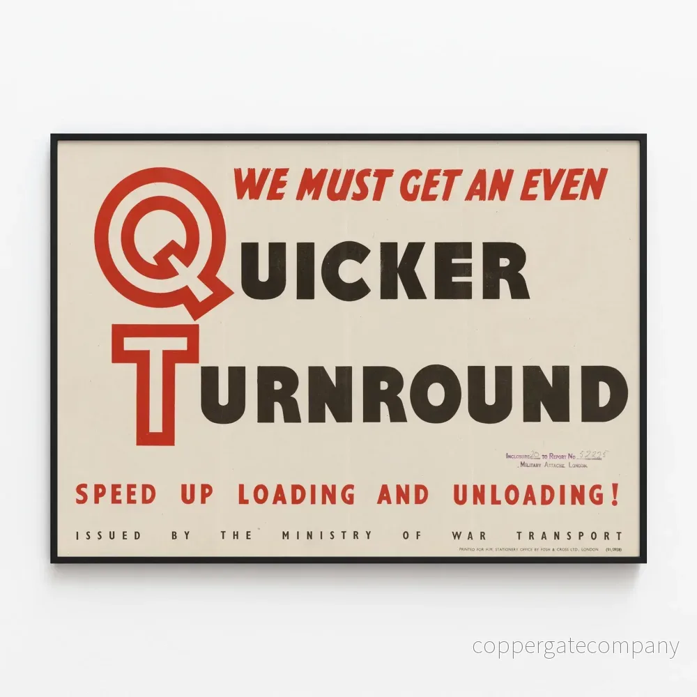 Vintageposter We Must Get An Even Quicker Turnround