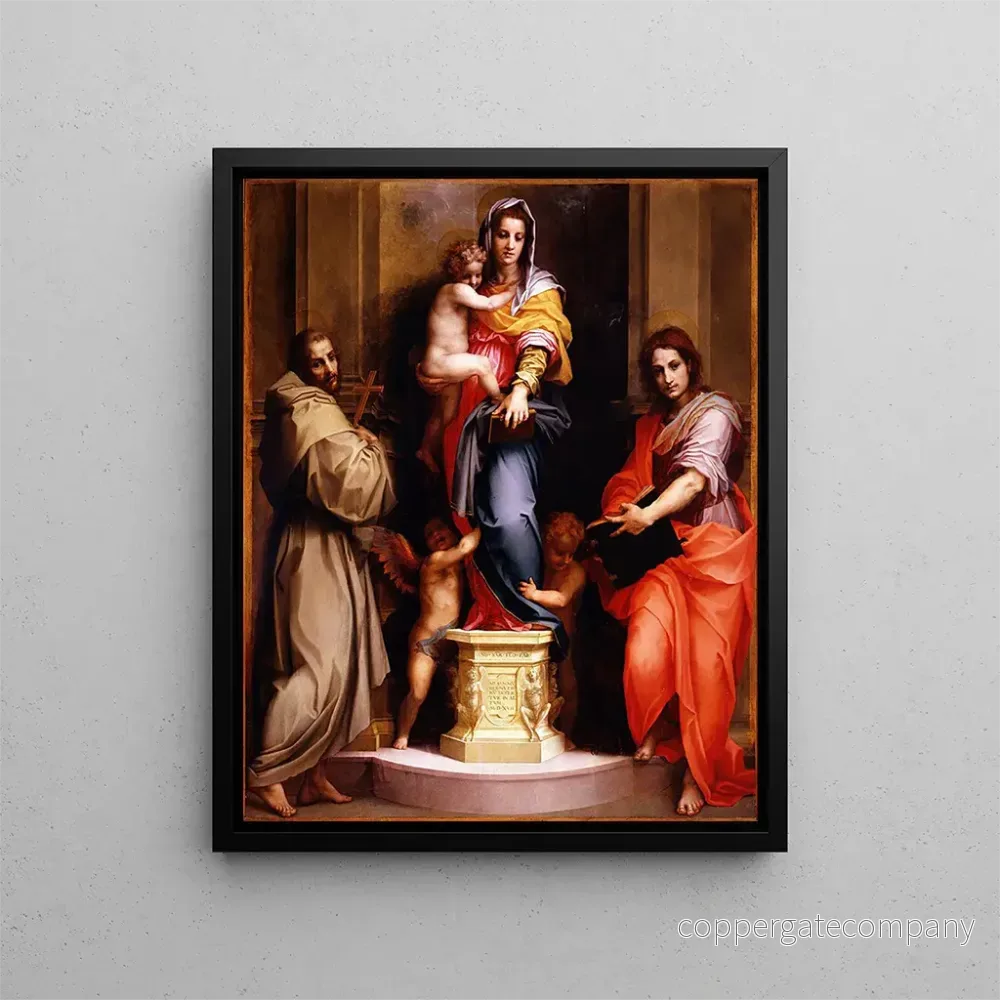 Målning La Madone des Harpies - Andrea del Sarto | Konsttryck
