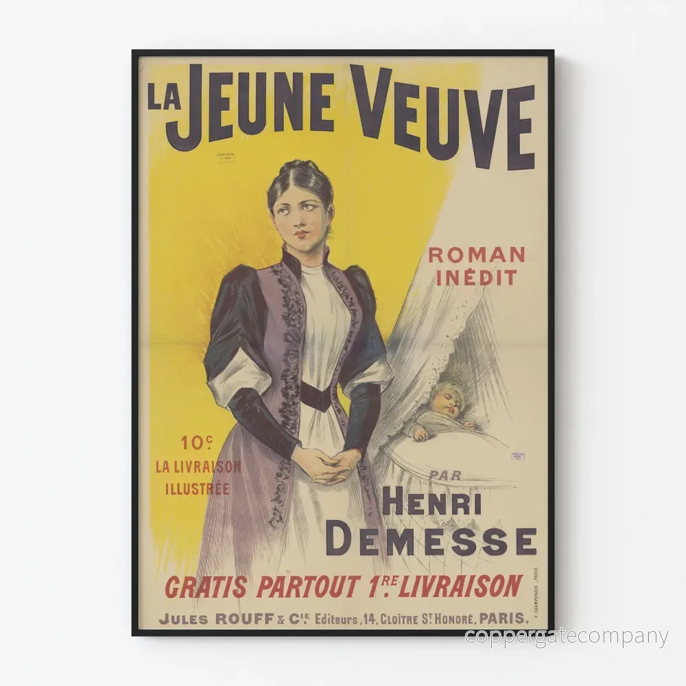 Vintageposter La Jeune Veuve – Klassisk väggdekoration Vintageposter La Jeune Veuve – Klassisk väggdekoration