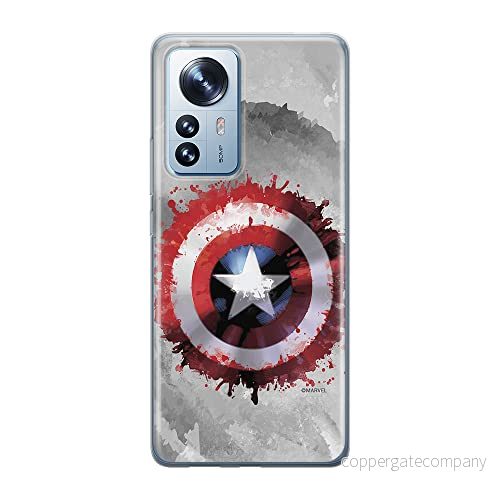 ERT GROUP mobiltelefonfodral för Xiaomi 12 PRO originalt och officiellt licensierat Marvel mönster Captain America 019 anpassad till formen på mobiltelefonen, fodral tillverkad av TPU plast 5905511520823