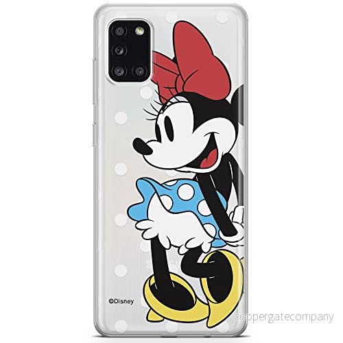ERT GROUP mobiltelefonfodral för Samsung A31 originalt och officiellt licensierat Disney mönster Minnie 034 optimalt anpassad till formen på mobiltelefonen, gedeeltelijk transparant 5903040219171