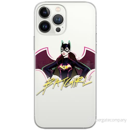ERT GROUP mobiltelefonfodral för Iphone 13 PRO originalt och officiellt licensierat DC mönster Bat Girl 004 Vit optimalt anpassad till formen på mobiltelefonen, gedeeltelijk transparant 5903932856330