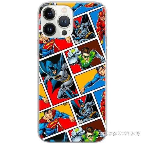 ERT GROUP mobiltelefonfodral för Apple Iphone 5/5S/SE originalt och officiellt licensierat DC mönster Justice League 001 Vit anpassad till formen på mobiltelefonen, fodral tillverkad av TPU plast 5903040870204