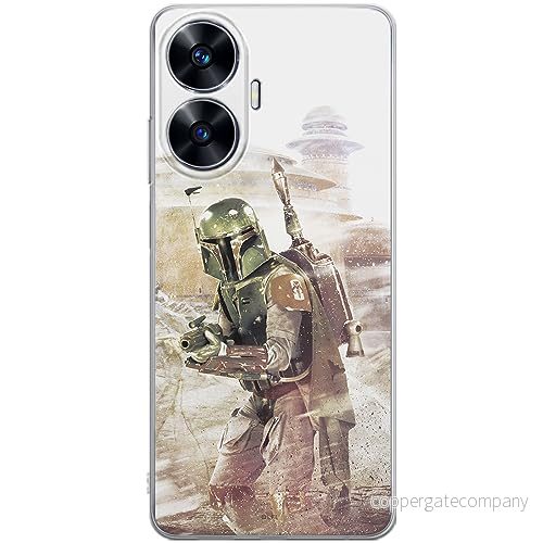 ERT GROUP mobiltelefonfodral för Realme C55 originalt och officiellt licensierat Star Wars mönster Boba Fett 001 optimalt anpassad till formen på mobiltelefonen, fodral tillverkad av TPU plast 5905511874803