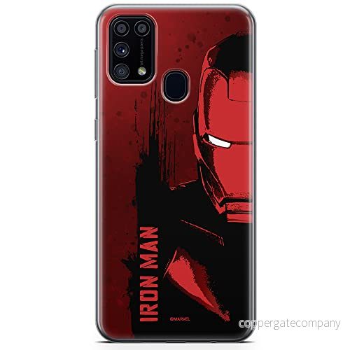 ERT GROUP mobiltelefonfodral för Samsung M31 originalt och officiellt licensierat Marvel mönster Iron Man 004 optimalt anpassad till formen på mobiltelefonen, fodral tillverkad av TPU plast 5904805477263