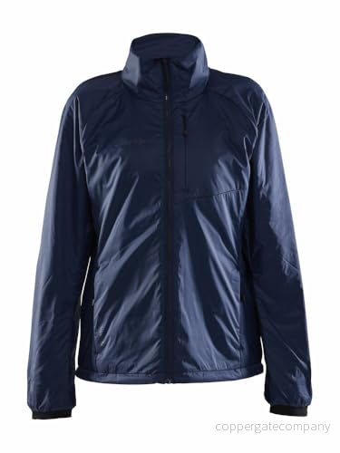 Craft CORE LIGHT PADDED JACKET Lätt jacka dam XS Blaze vadderad övergångsjacka med låg förpackningsstorlek vindjacka träningsjacka 7318573771160
