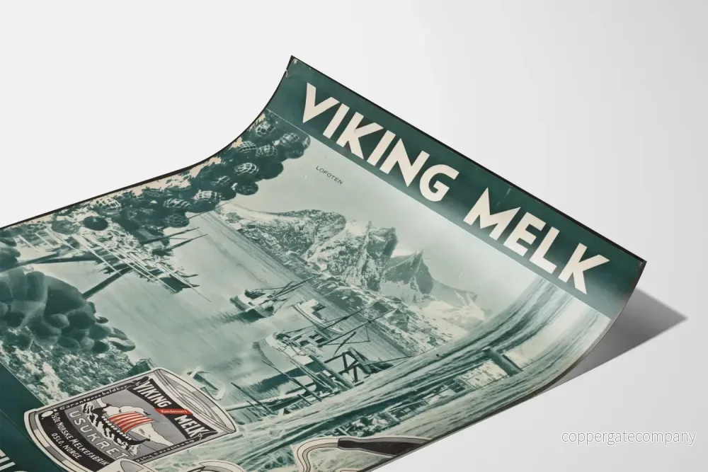 Vintage Viking Melk poster för väggdekoration - Bild 3