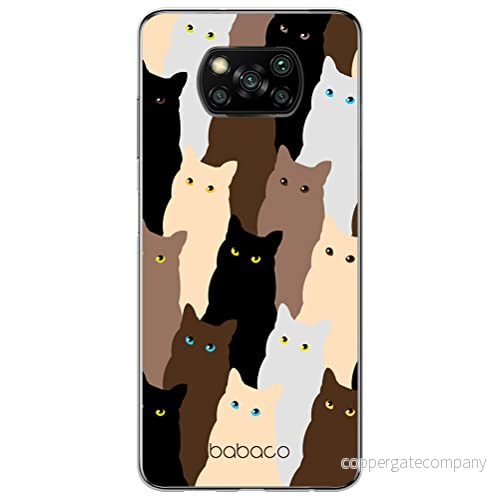 ERT GROUP mobiltelefonfodral för Xiaomi POCOPHONE X3 originalt och officiellt licensierat Babaco mönster Cats 001 optimalt anpassad till formen på mobiltelefonen, fodral tillverkad av TPU plast 5905131057044
