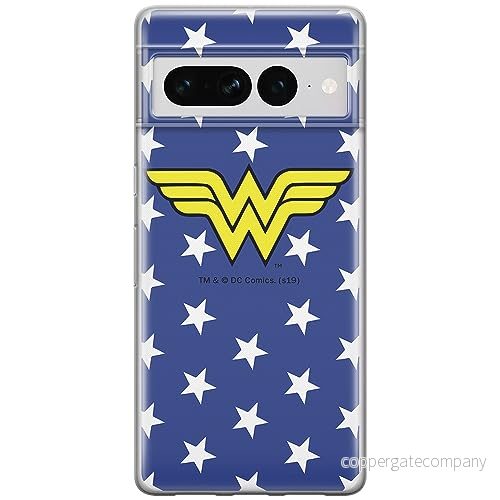 ERT GROUP mobiltelefonfodral för Google PIXEL 7 PRO originalt och officiellt licensierat DC mönster Wonder Woman 006 optimalt anpassad till formen på mobiltelefonen, fodral tillverkad av TPU plast 5905795165130