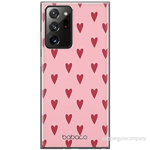 ERT GROUP mobiltelefonfodral för Samsung GALAXY NOTE 20 ULTRA originalt och officiellt licensierat Babaco mönster Hearts 004 anpassad till formen på mobiltelefonen, fodral tillverkad av TPU plast 5904805016226