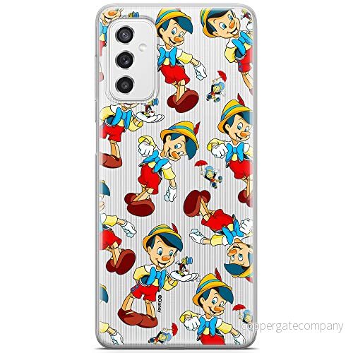 ERT GROUP mobiltelefonfodral för Samsung M52 5G originalt och officiellt licensierat Disney mönster Pinocchio 002 optimalt anpassad till formen på mobiltelefonen, gedeeltelijk transparant 5905131815347