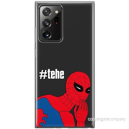ERT GROUP mobiltelefonfodral för Samsung GALAXY NOTE 20 ULTRA originalt och officiellt licensierat Marvel mönster Spider Man 028 anpassad till formen på mobiltelefonen, gedeeltelijk transparant 5905795004972