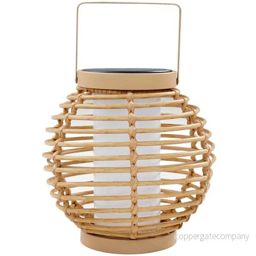 BEEHIVE vit LED solcellslykta med solpanel H26 cm 3666162007140