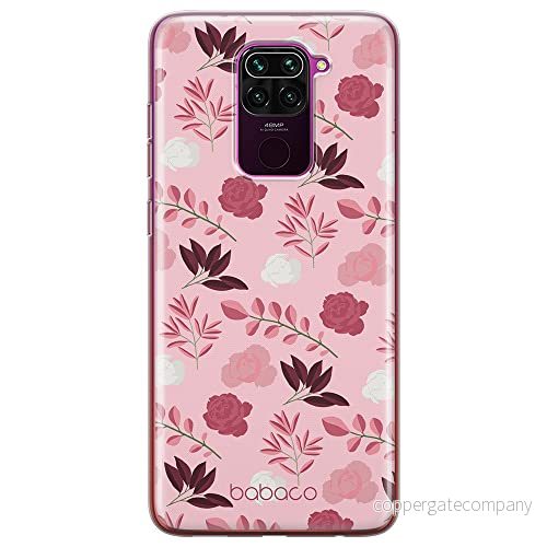 ERT GROUP mobiltelefonfodral för Xiaomi REDMI NOTE 9 originalt och officiellt licensierat Babaco mönster Flowers 020 optimalt anpassad till formen på mobiltelefonen, fodral tillverkad av TPU plast 5903932642728