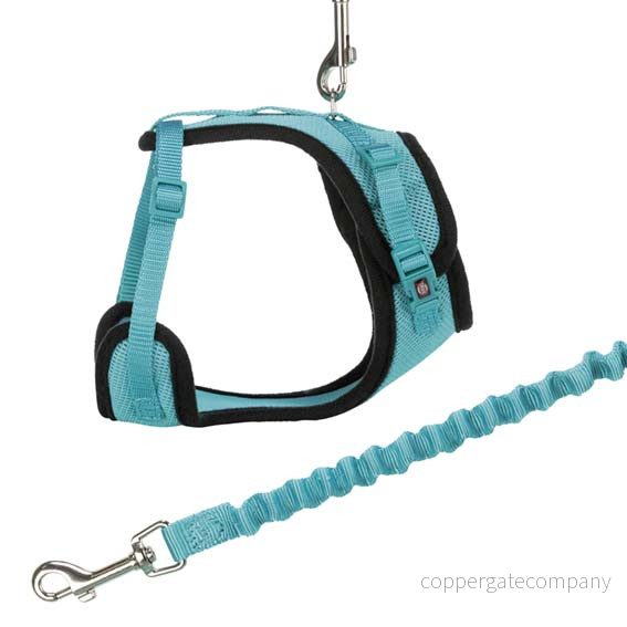 Trixie Mesh Y Harness with Lead 39 60 cm/10 mm assorted colours 4057589418906