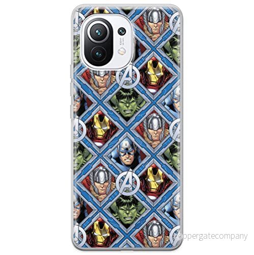 ERT GROUP mobiltelefonfodral för Xiaomi 11 originalt och officiellt licensierat Marvel mönster Avengers 004 optimalt anpassad till formen på mobiltelefonen, fodral tillverkad av TPU plast 5903537117799
