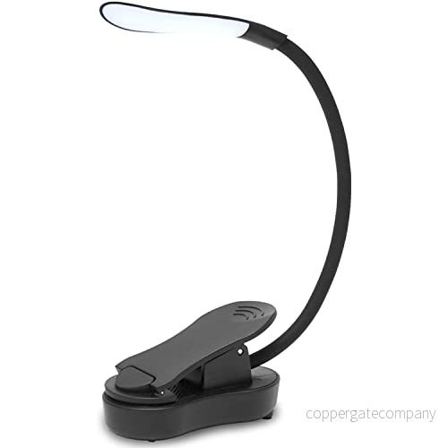 Amnossi lä, bokklämma, boklampa med 7 lysdioder, 3 färgtemperaturlägen, steglös ljusstyrka klämlampa, USB uppladdningsbar 360 flexibel för nattläsning till sängen, när du reser osv 722470608936