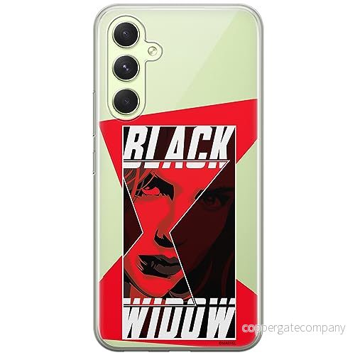 ERT GROUP mobiltelefonfodral för Samsung A54 5G originalt och officiellt licensierat Marvel mönster Black Widow 012 optimalt anpassad till formen på mobiltelefonen, gedeeltelijk transparant 5905511814311